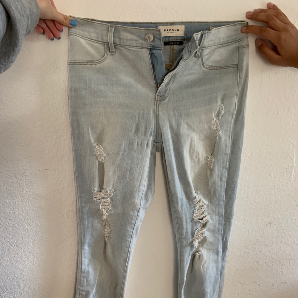 Ankle light blue jeggings